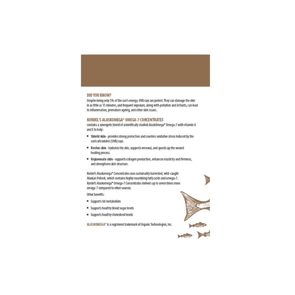 KORDEL'S WILD POLLOCK OMEGA - 7 CONCENTRATES ALASKOMEGA® 60s - Image 4